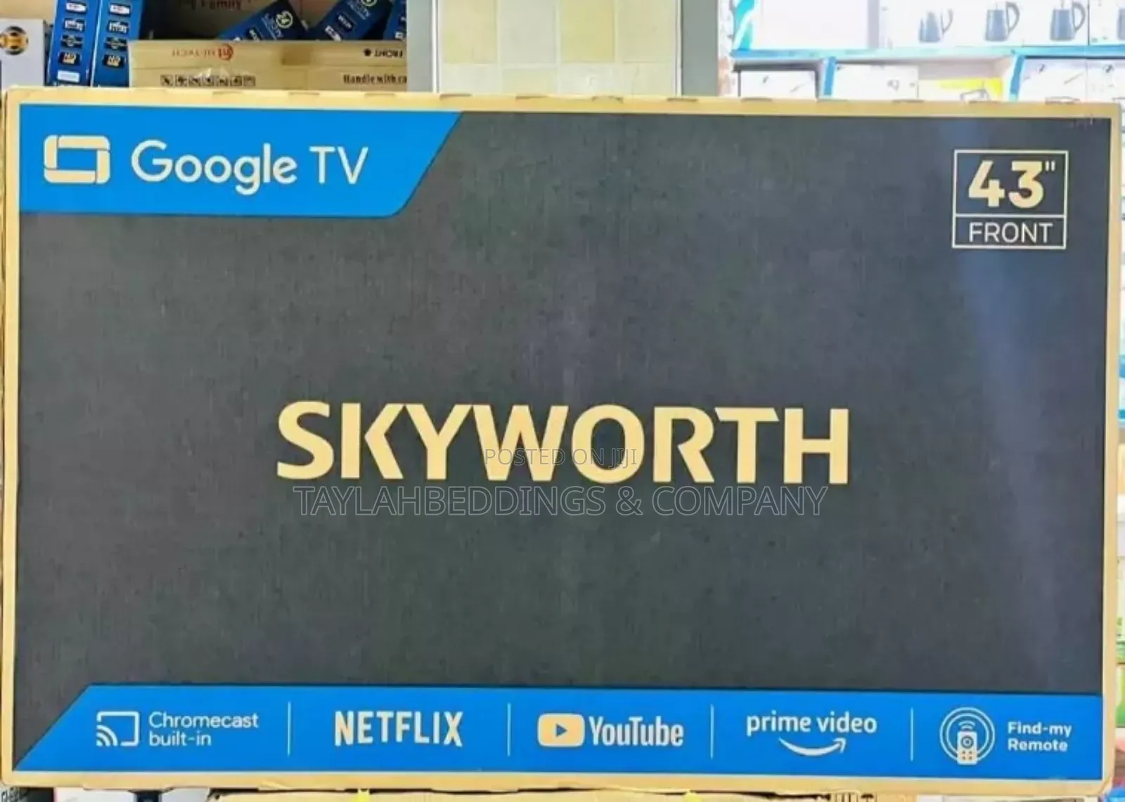 Skyworth 43" Smart Google Tv, Frameless