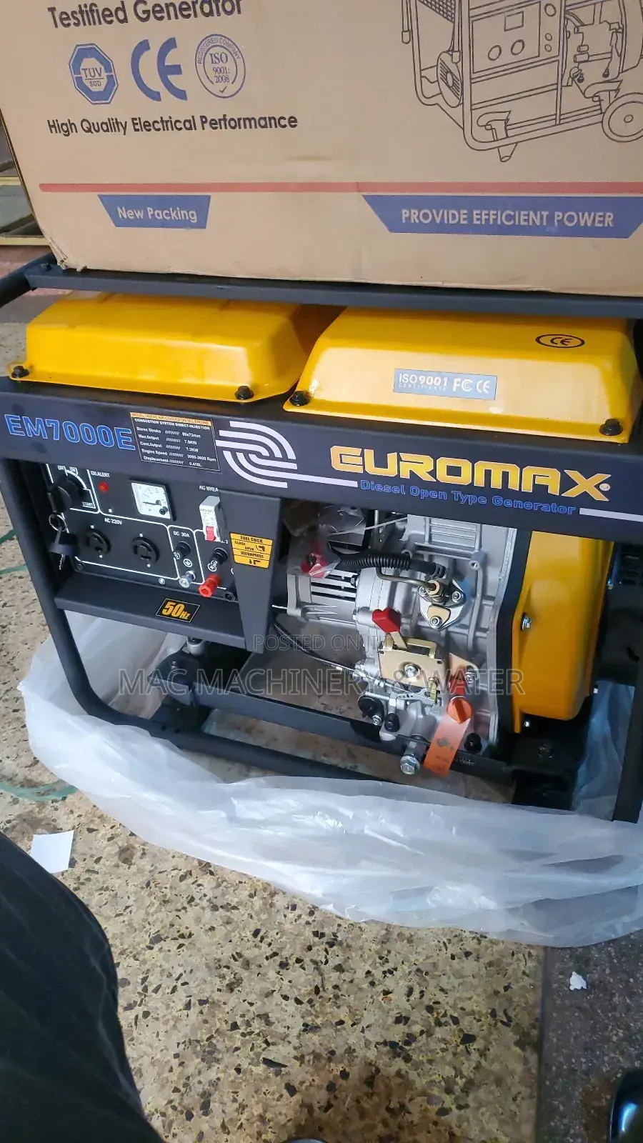 Diesel Open Body Generator 7.5kw
