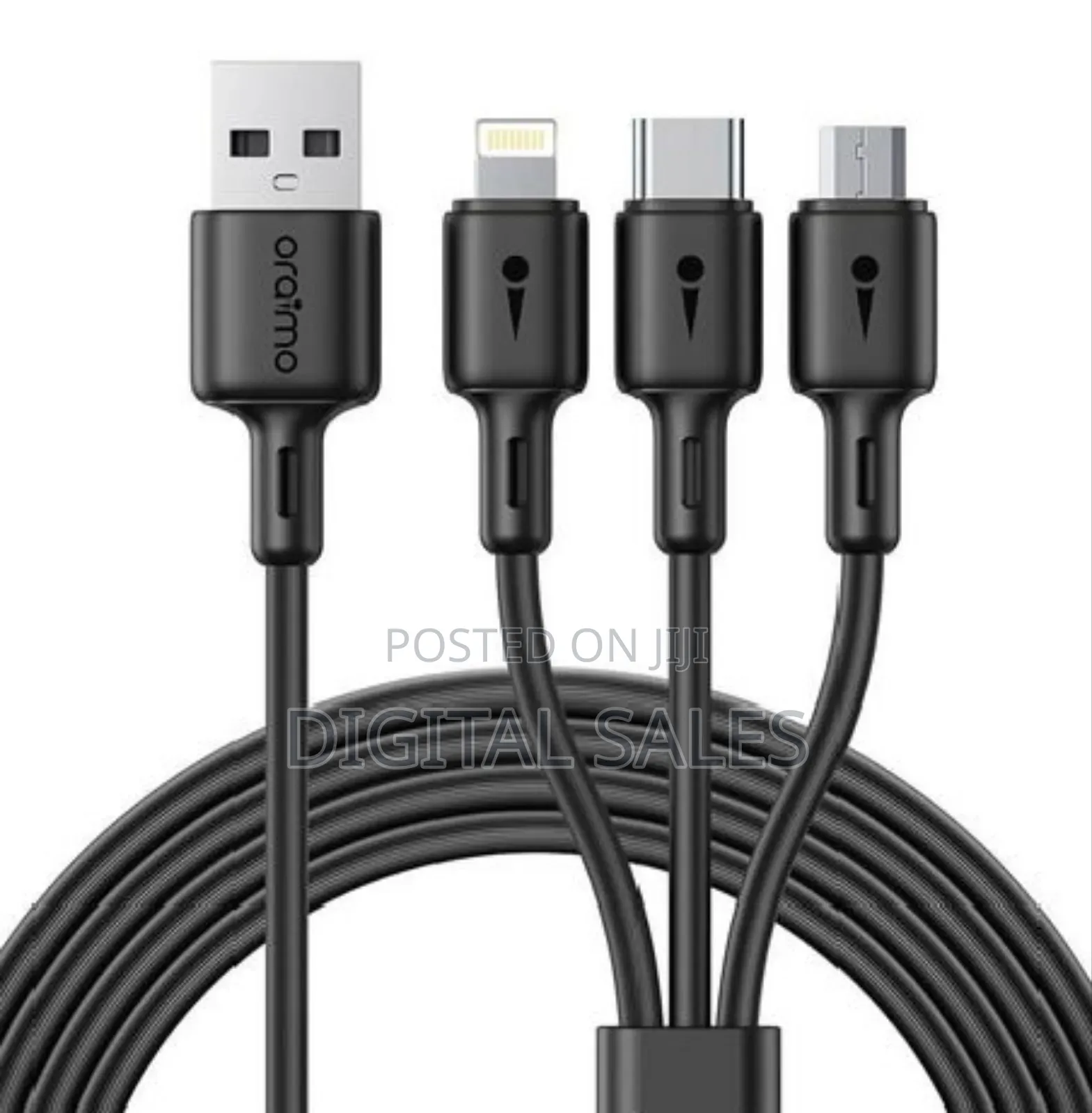 Oraimo 3in1 Usb Type C,Usb Charging Data Cable.