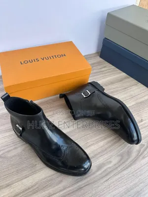 Black Buckle Boot Shoe 39 to 46