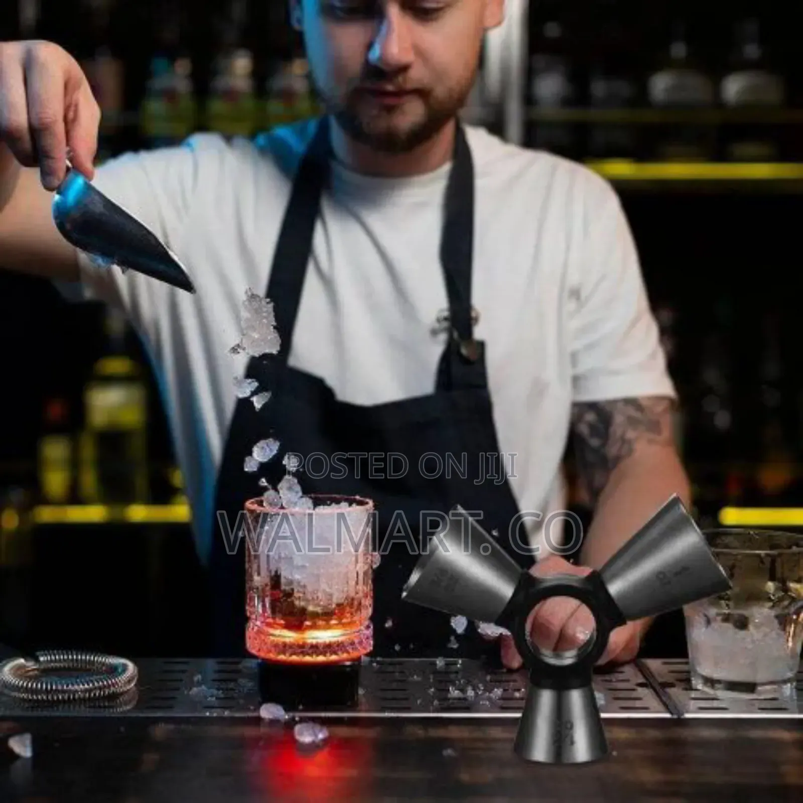 Stainless Steel 3 End Bar Measuring Wine Mixing Tool