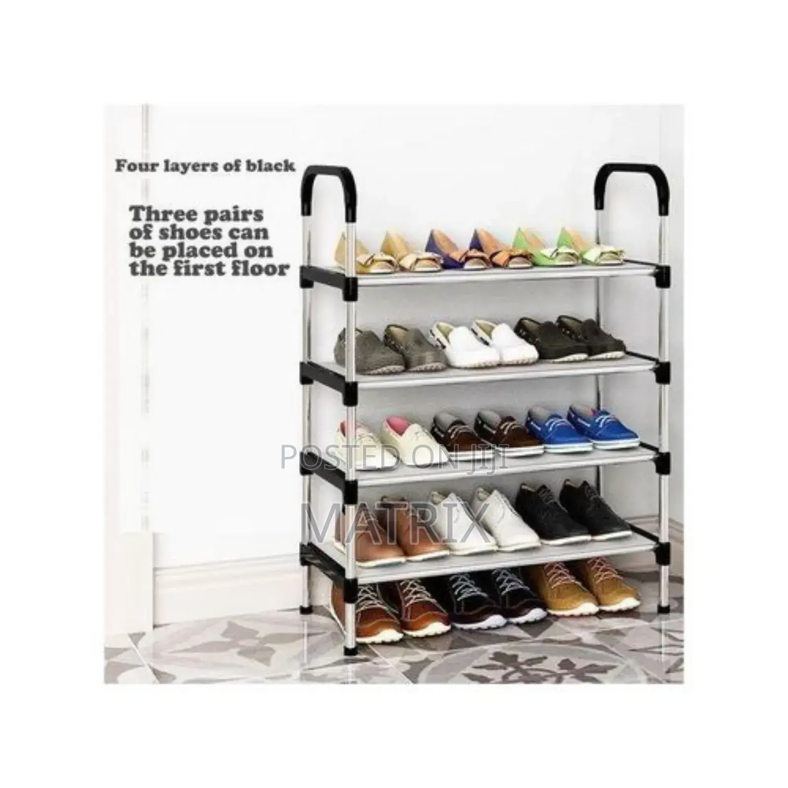 Multi-Tier Shoe Organizers Shoe Racks Organizer - Silver