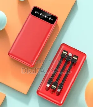 Gold Africa 10,000 Mah Power Bank - 4 Ports in 1_ Red