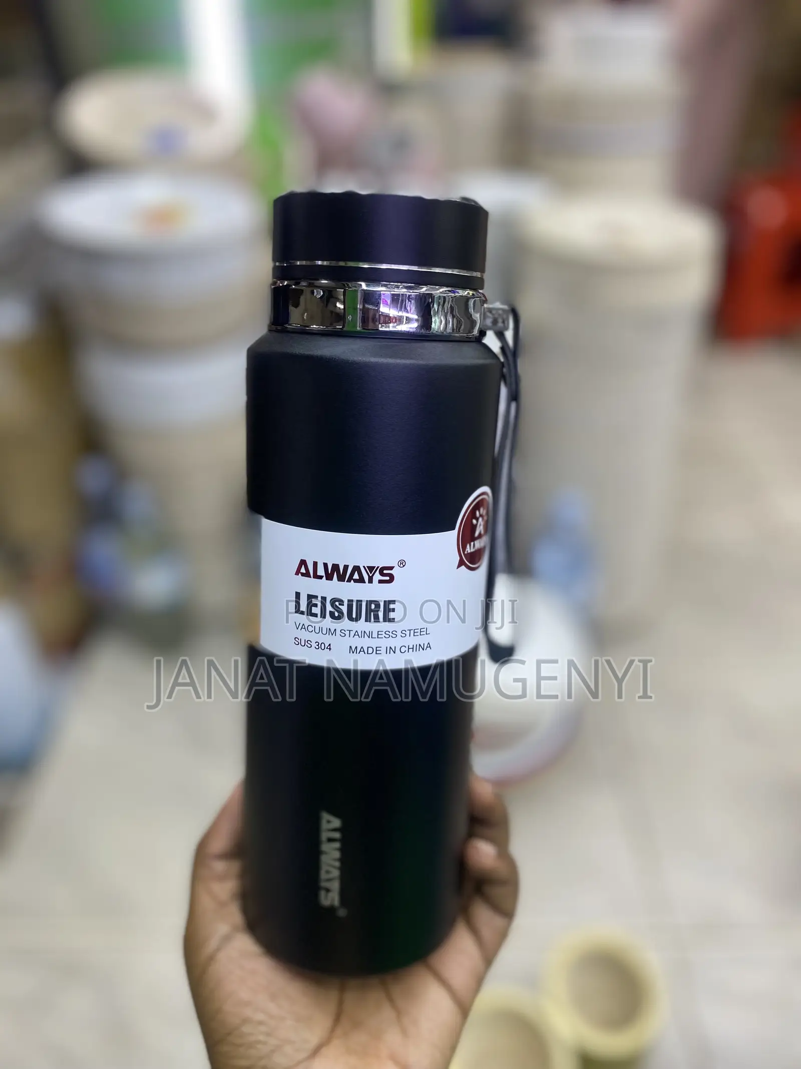 Always 1.0l Vacuum Bottle (Black)