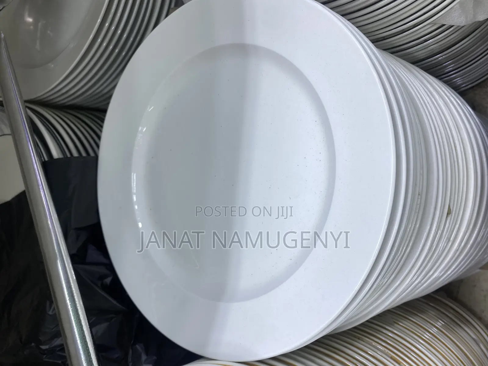 A Dozen of Plain White Dinner Plates (12 Pieces)