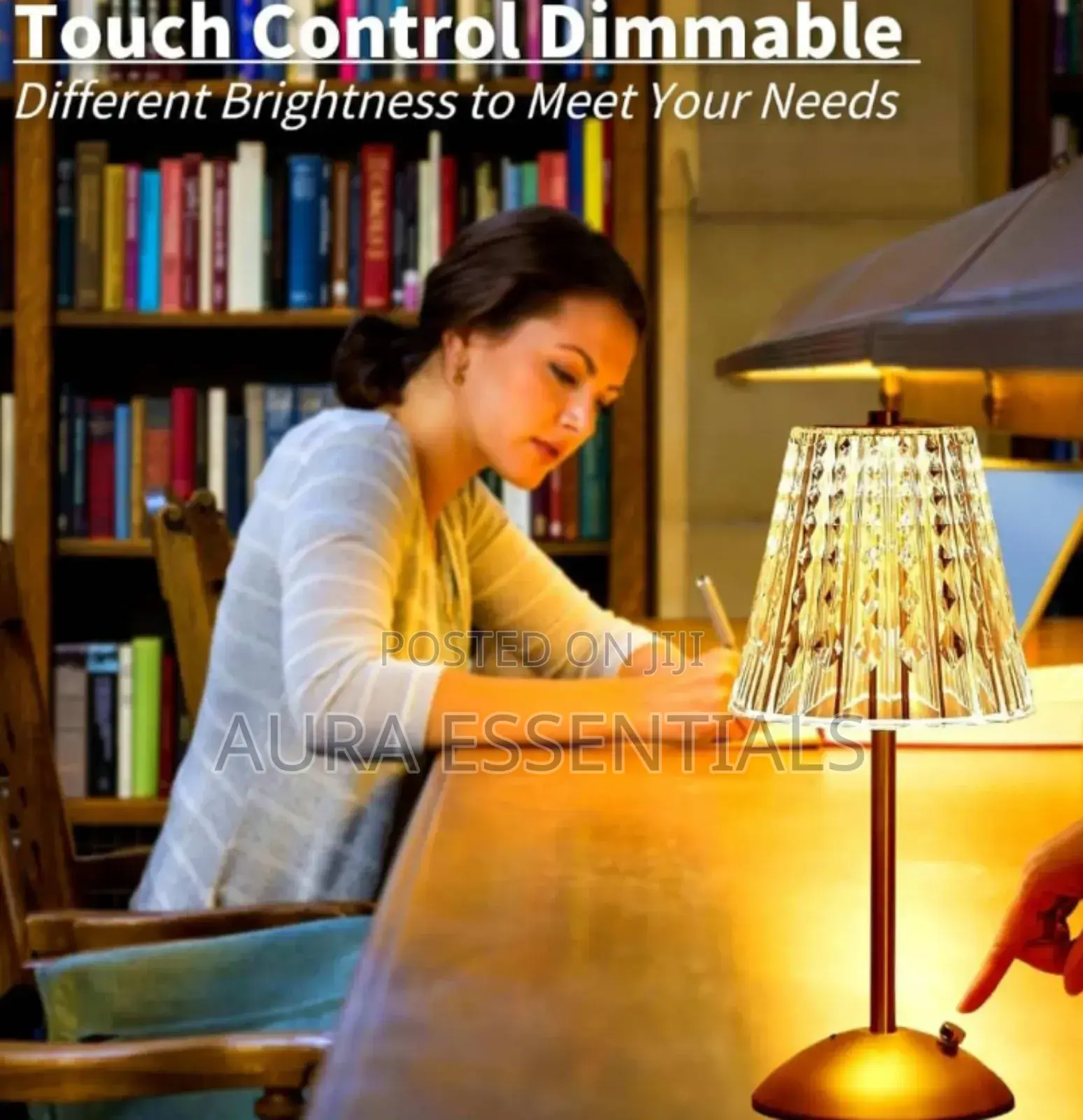 Nordic Crystal Rechargeable Table Lamp