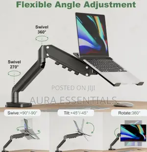 2in1 Adjustable Clippable Laptop Holder