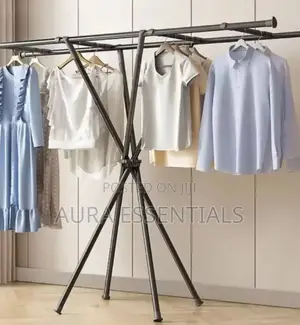 X-Shaped Foldable Clothes Drying Rack