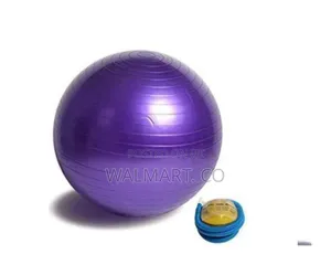 Anti-Burst Yoga Exercise Ball With a Hand Pump