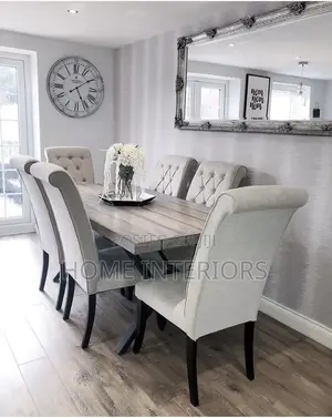 Light Gray Dining Table Set