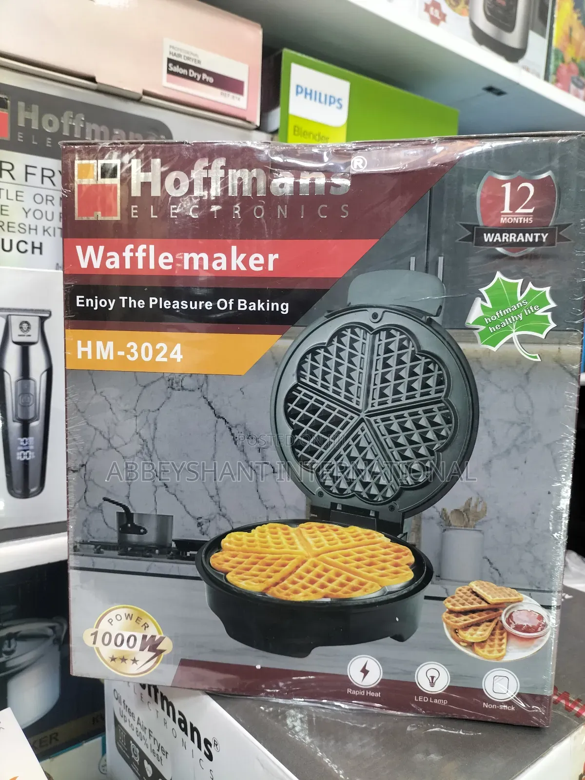 Waffle Maker, Hoffman Waffle Maker Model Hm-3024,