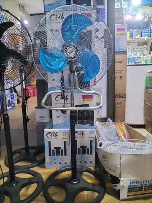 16 Inch Stand Fan Metallic Blue Blade Stand Fan
