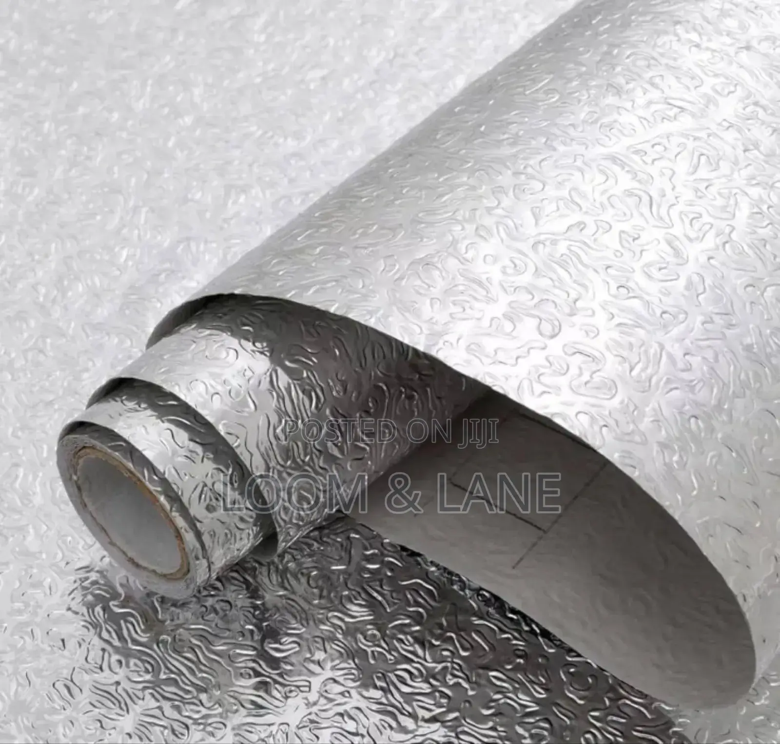 Silver Crimped Aluminum Foil Sticker