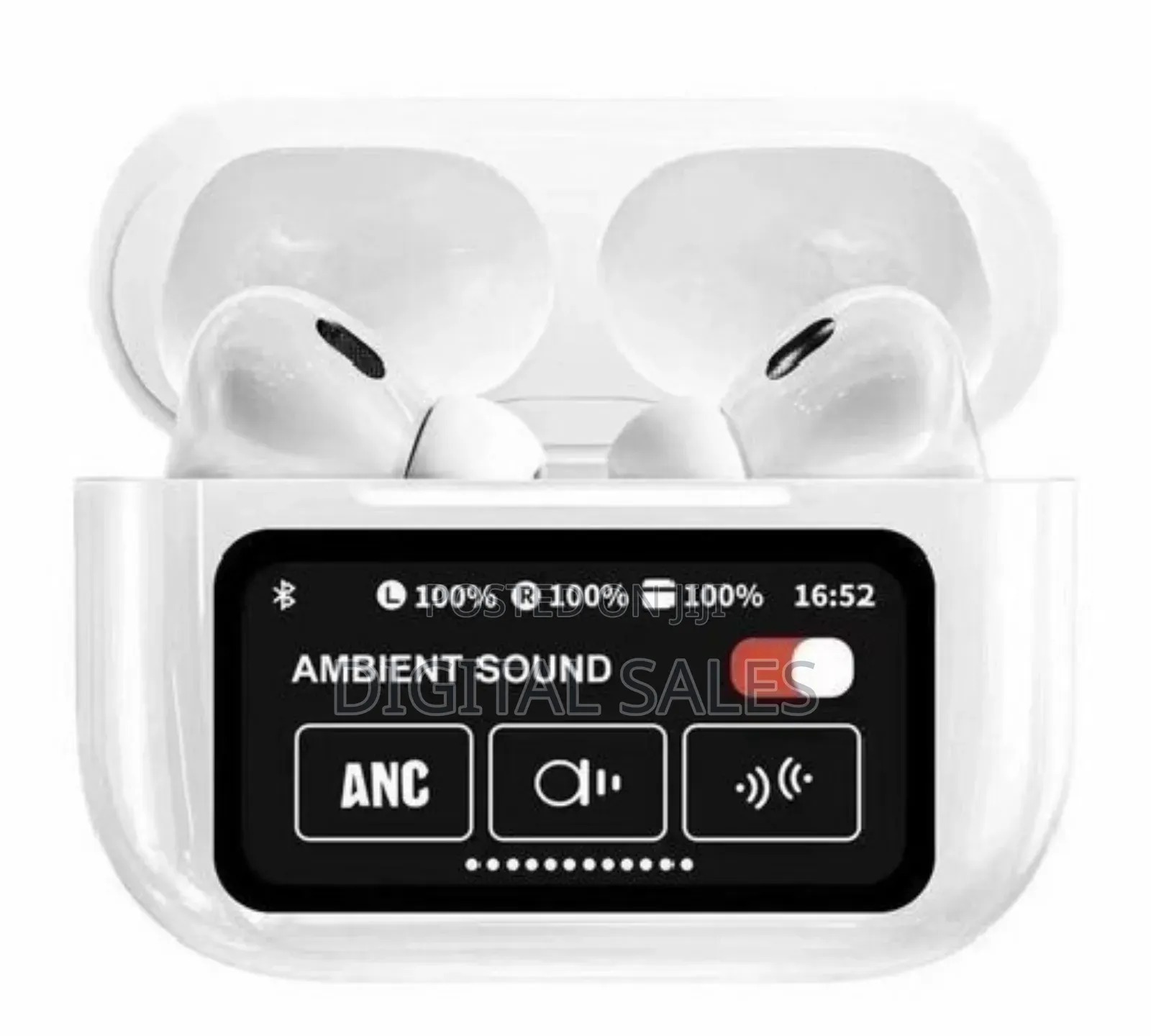 Bluetooth 5 Wireless Earbuds 60hz Hd Sound Led Light White