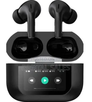 Bluetooth 5 Wireless Earbuds 60hz Hd Sound Led Light Black