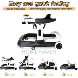 Multiposition Adjustable Foldable Baby Walker