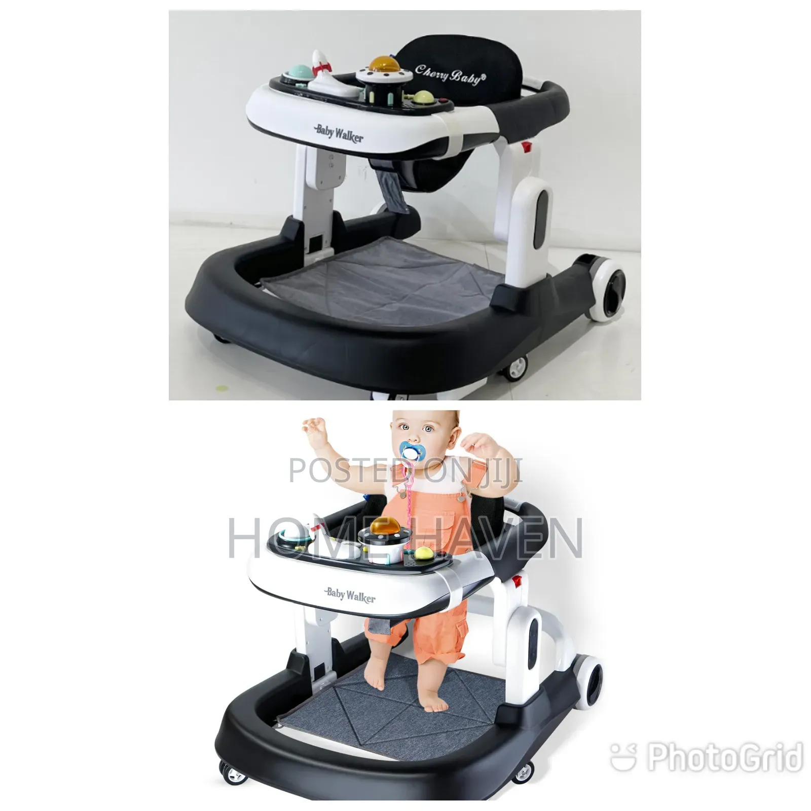 Multiposition Adjustable Foldable Baby Walker