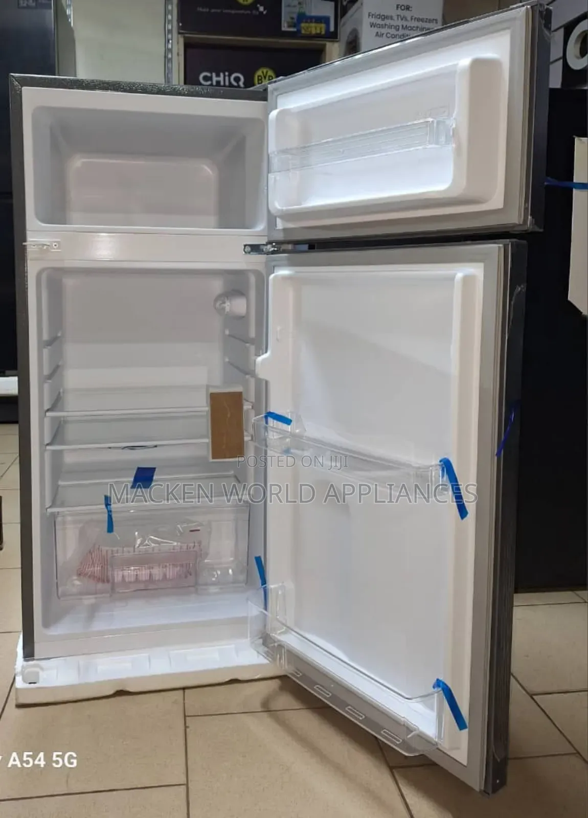 Chiq 150 Liters Double Door Fridge New