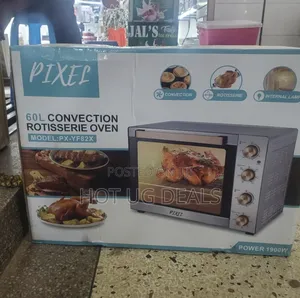 Pixel 60 Liters Convection Rotisserie Oven - Silver Steel