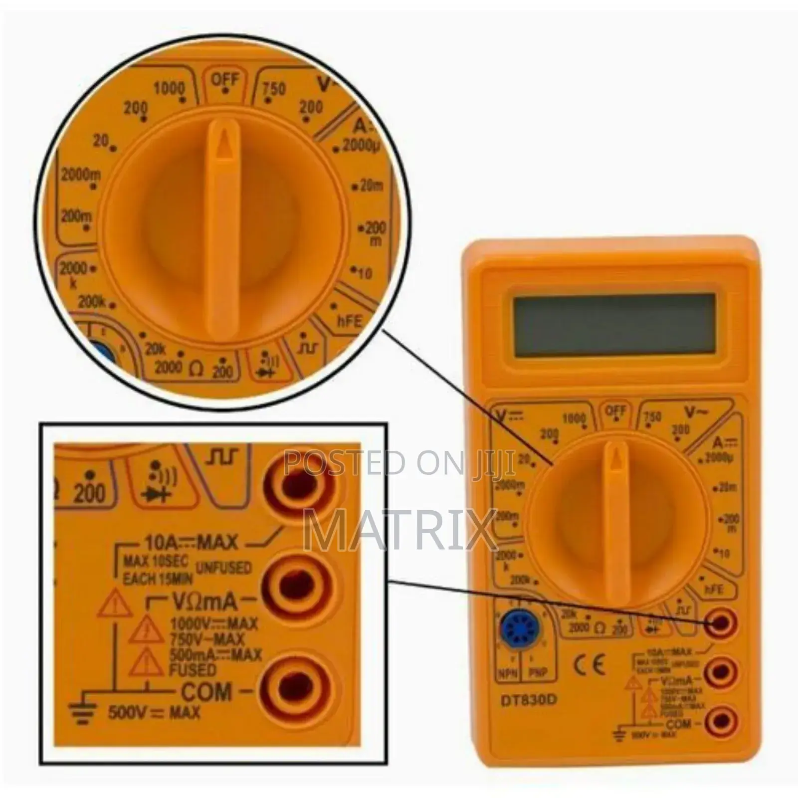 Digital Multimeter Lcd Display Dc/Ac Voltage Current