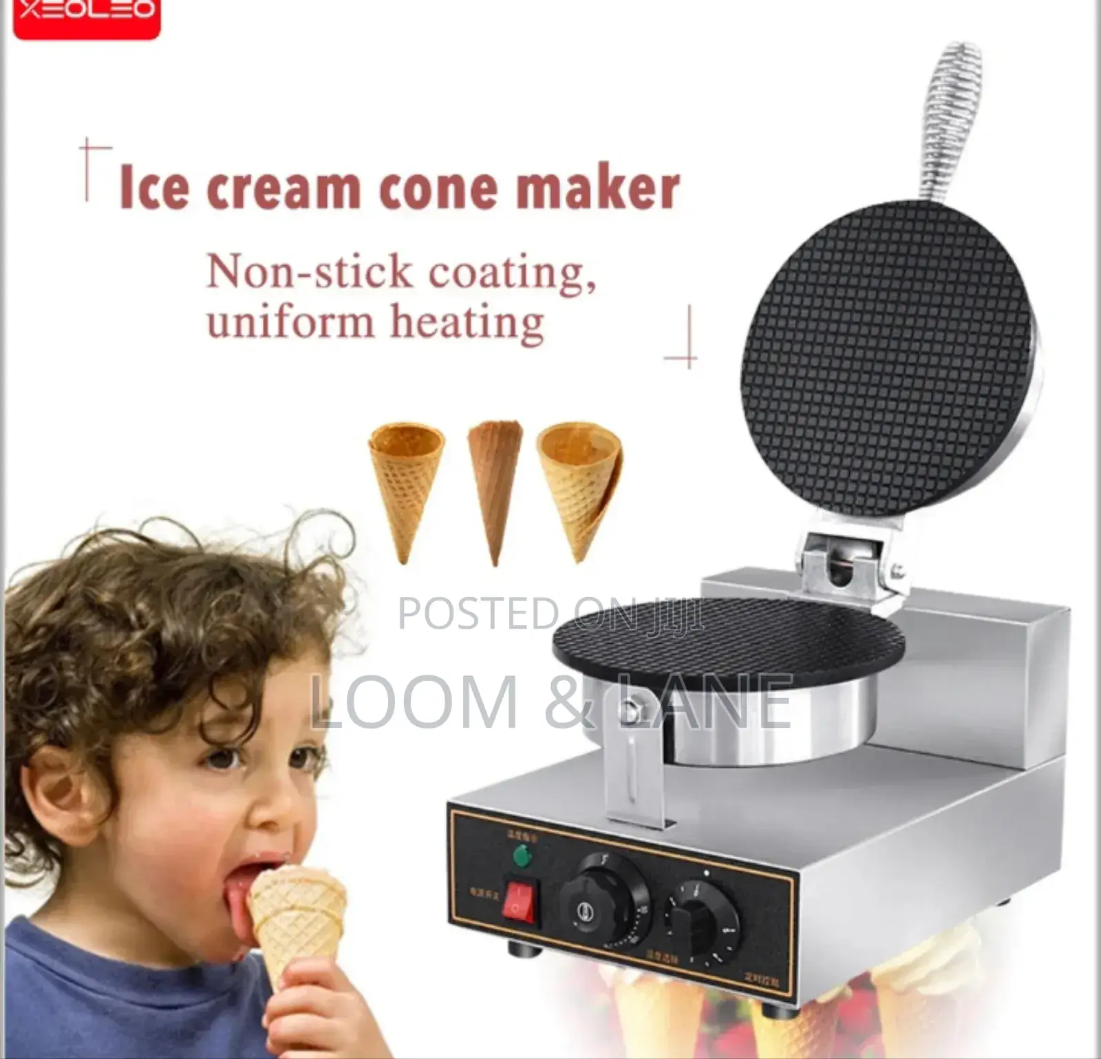 Stainless Steel Waffle Cone Making Machine