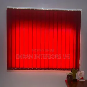 Red Office Blinds Available at Cheap Price Per Square Meter