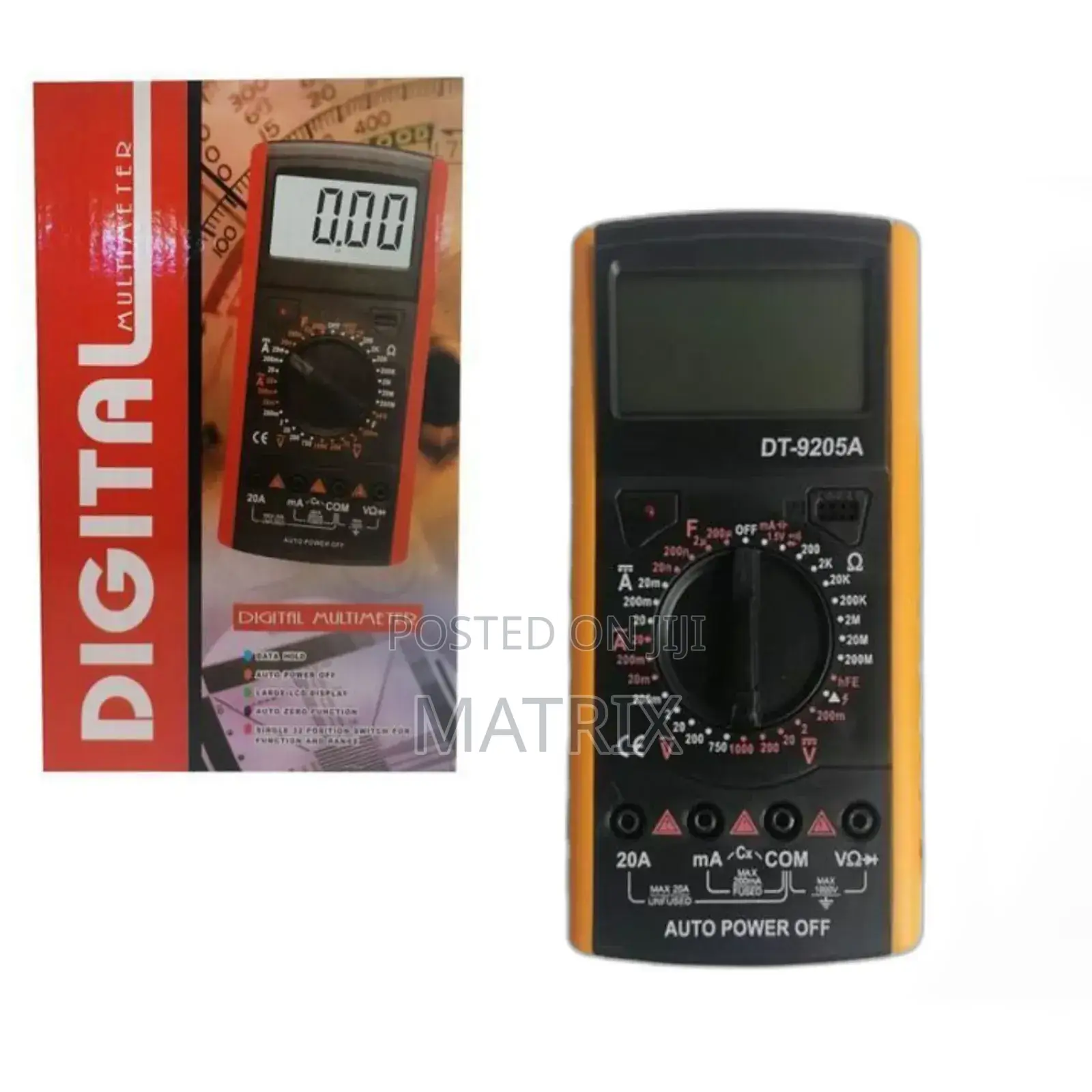 Digital Multimeter LCD Ac/Dc Ammeter Resistance