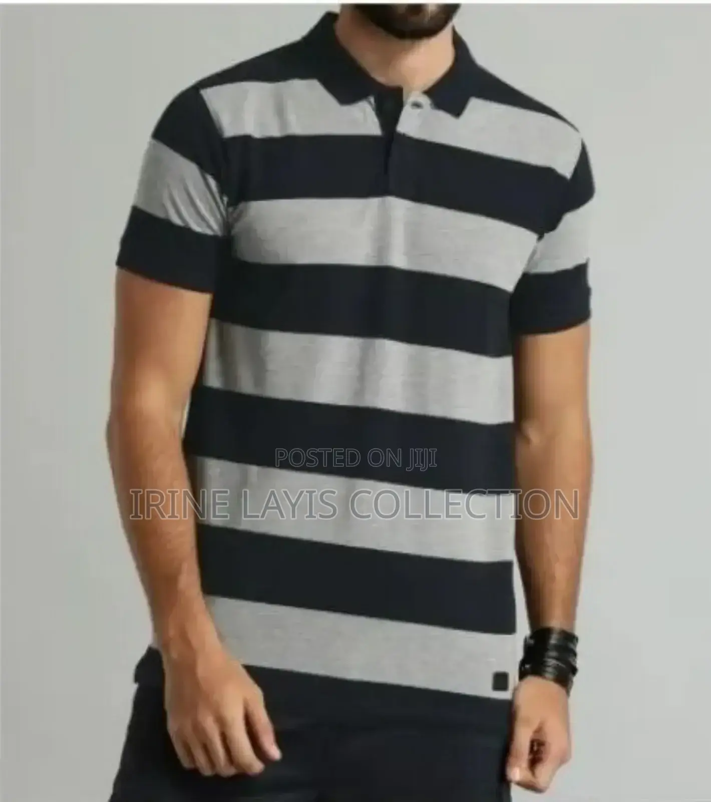 Men's Stripped Collar Shirts