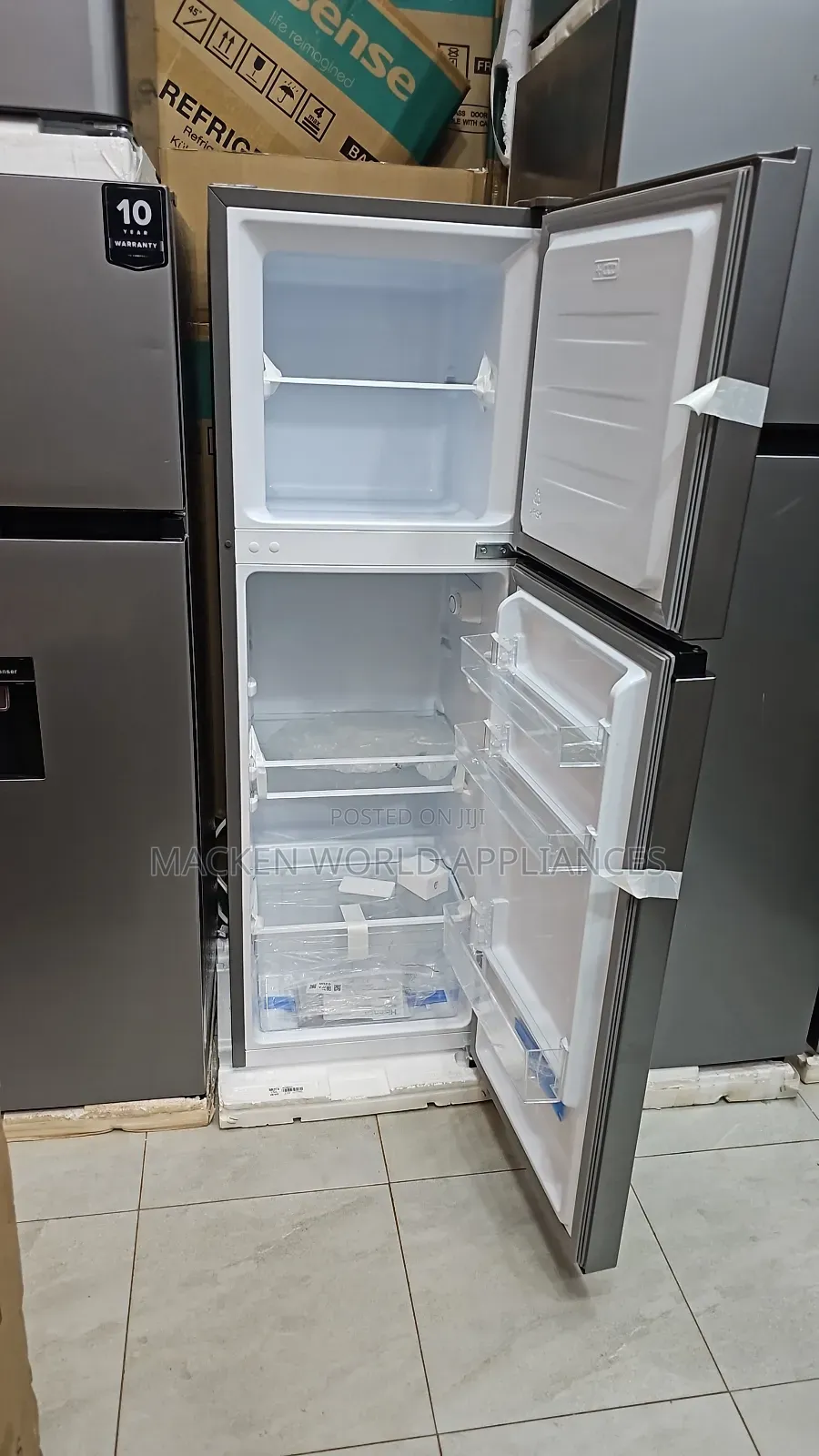 Hisense 200l Double Door Refrigerator New