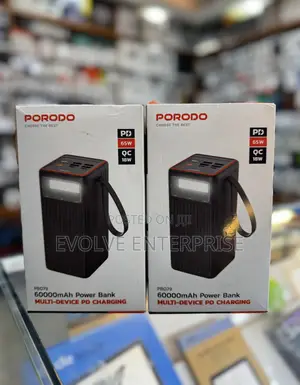 Porodo 60000mah Power Bank Multi-Device Pd Charging