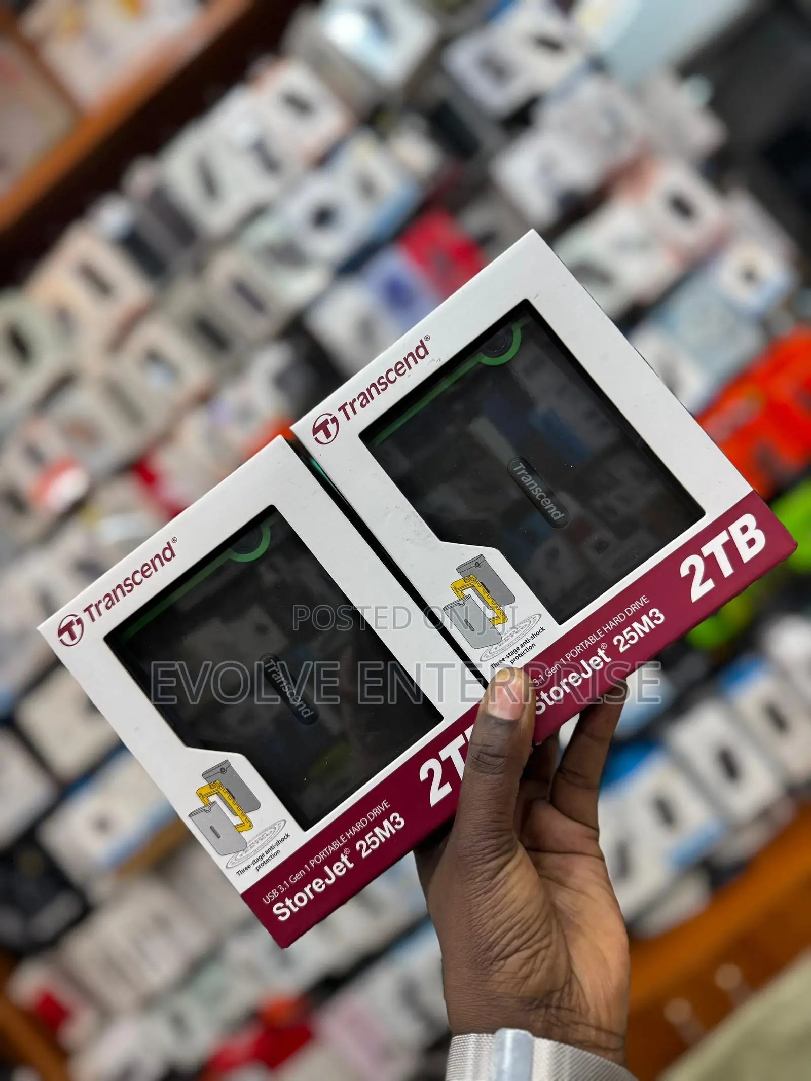 Transcend Storejet 25m3 2tb External HDD Usb3.1