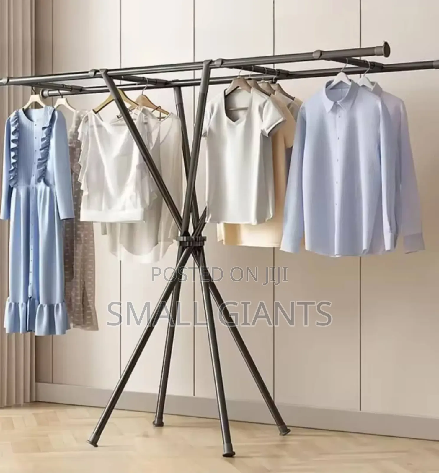 X-Shaped Foldable Clothes Drying Rack/ Stand