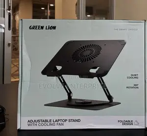 Green Lion Adjustable Laptop Stand With Cooling Fan