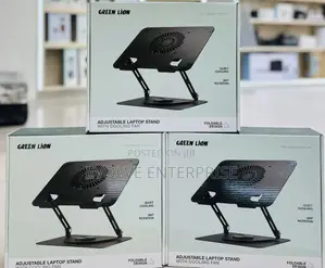Green Lion Adjustable Laptop Stand With Cooling Fan