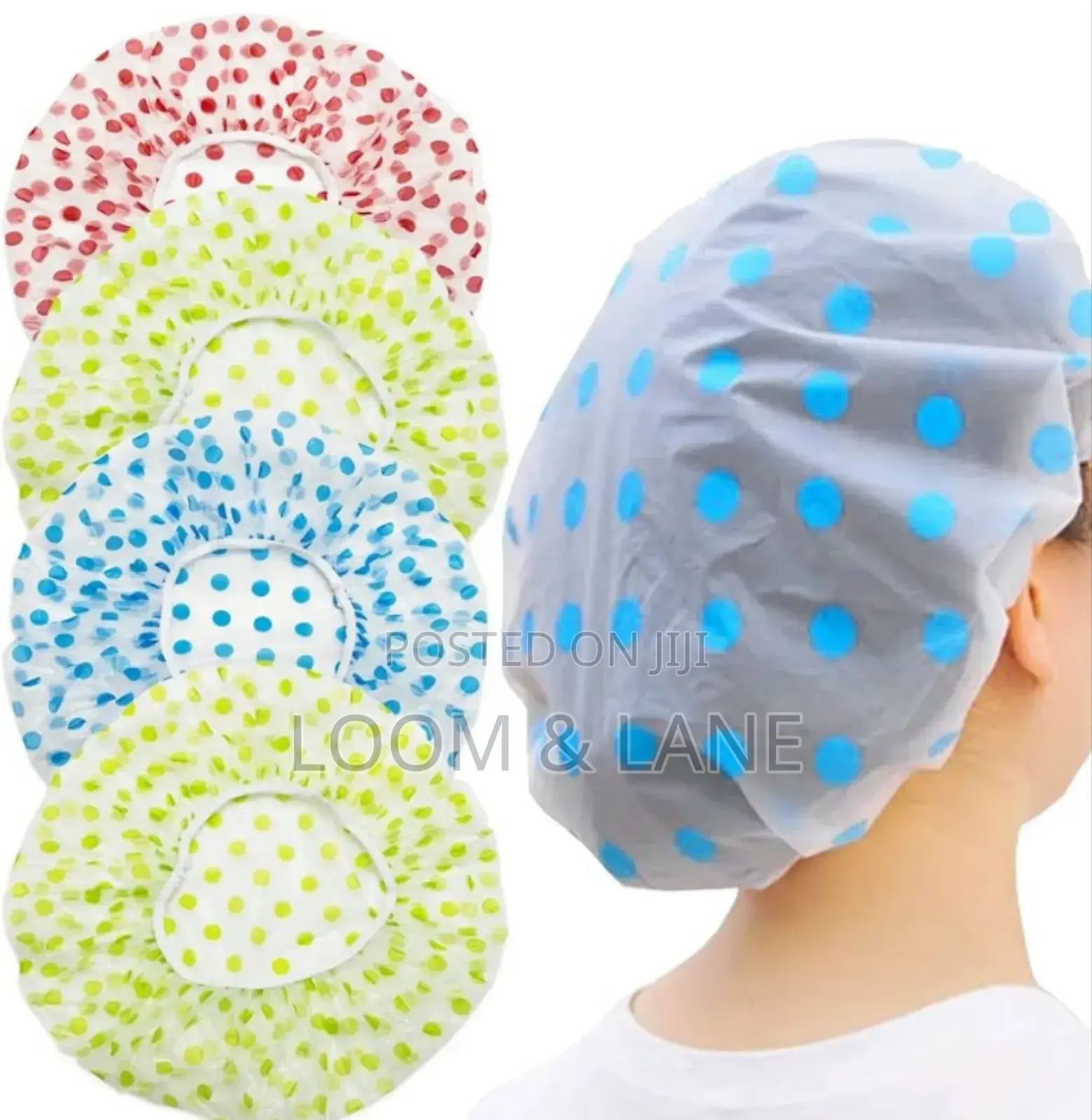 New Set of 2 Reusable Waterproof Shower Cap
