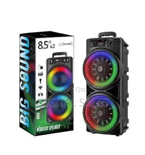 Subwoofer Dual for 8.5 Inches and 20w RGB Lights Tf Card