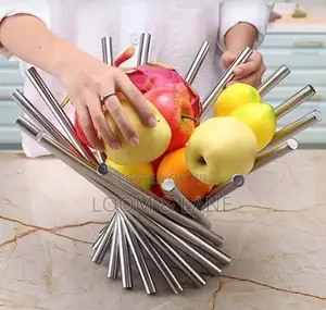 Metal Fruit Basket Bowl