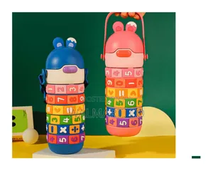Kids Rabbit Water Bottle Cup Tumbler With Straw