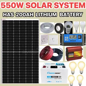 550w Solar System Full Kit Includes Lithium Ion Battery