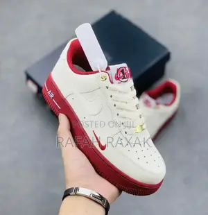 Original Maroon/Cream Nike Air Force 1 ‘07 Low Sneakers