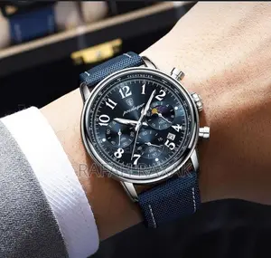 Poedagar 808 Men’S Quartz Chronograph Leather Watch