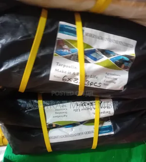 Black Tarpaulin 6x8x3pcs