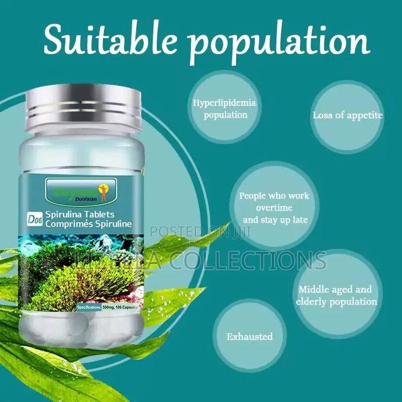 Spirulina Tablets (100 Per Tin) X 250mg Each