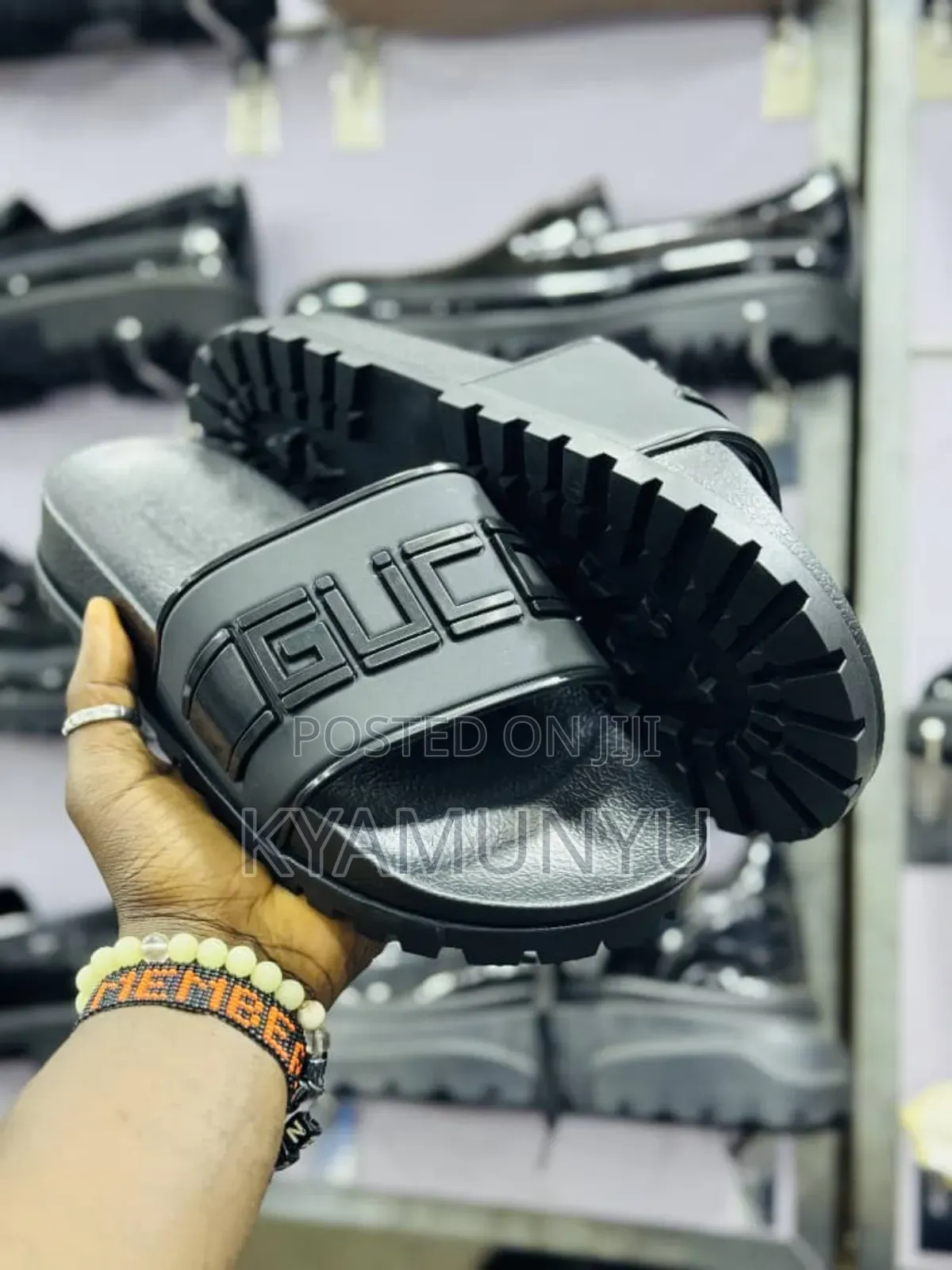 Gucci Dapper Dan Rubber Slide Sandals