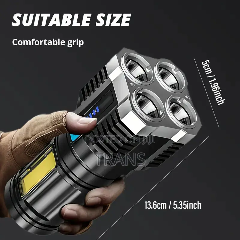 Rechargeable Bright High Power Led Flashlight Long-Lasting!