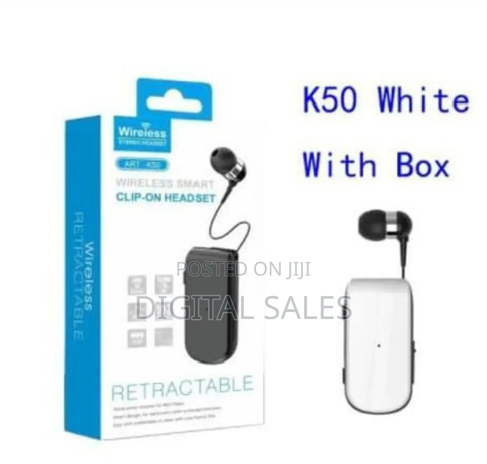 Art Wireless Stereo Clip-on Headset, Bluetooth