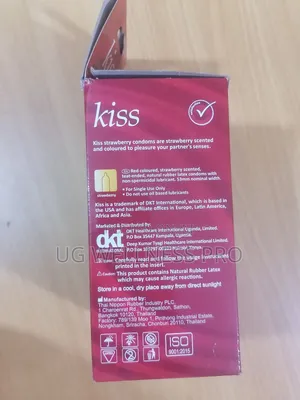 Kiss Condoms Strawberry Flavoured 24 Packs of 3s