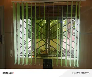 Lemon Green Vertical Blind Curtains