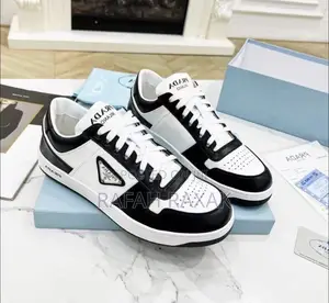 Original Men’S Black/White Prada Smart Casual Sneakers