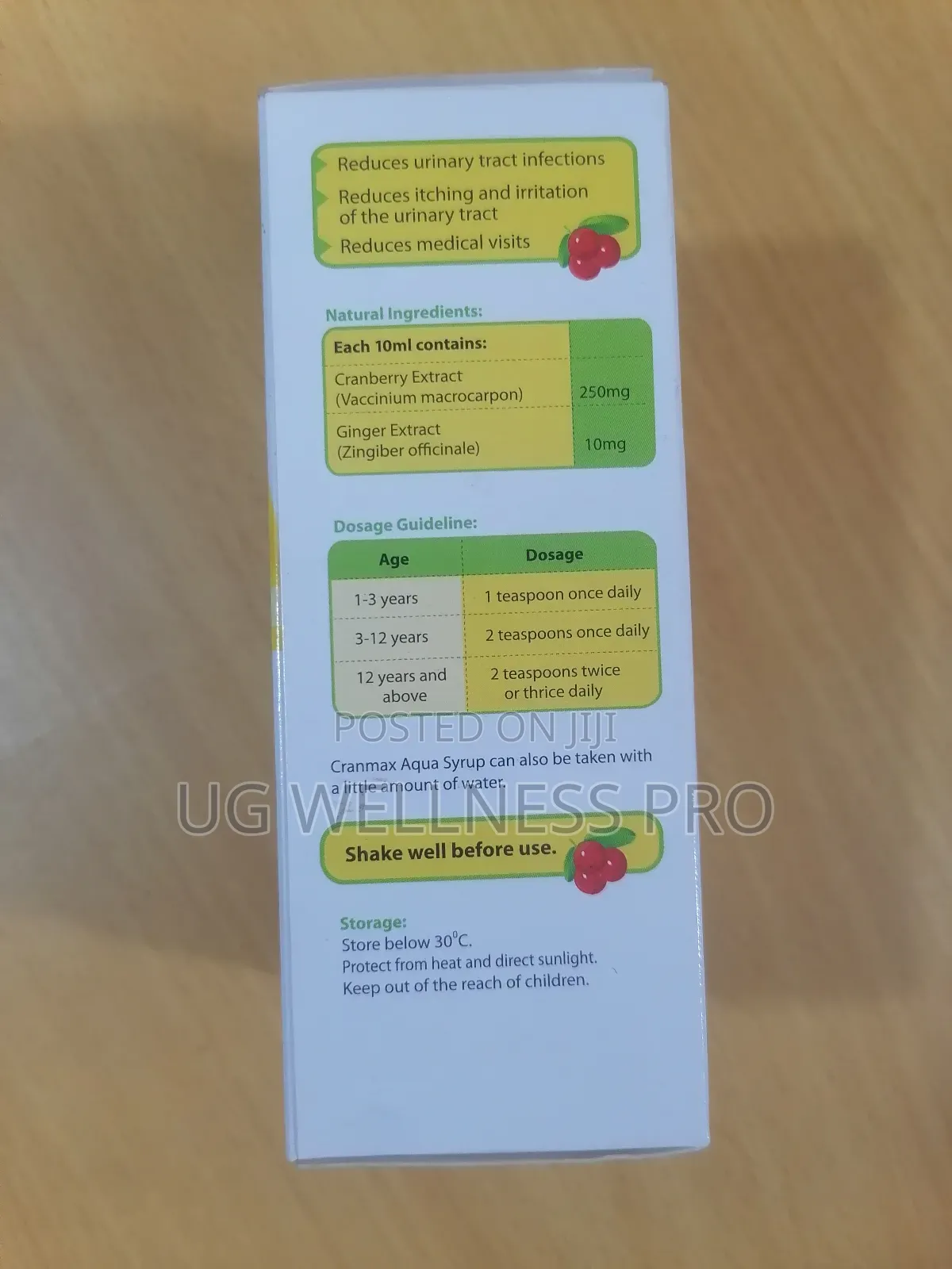 Cranmax Aqua Syrup 120ml for Urinary Infections